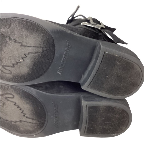 Rocket Dog Women's Chomper Boots Brushed Black Satin Size 8.5 - Picture 10 of 12